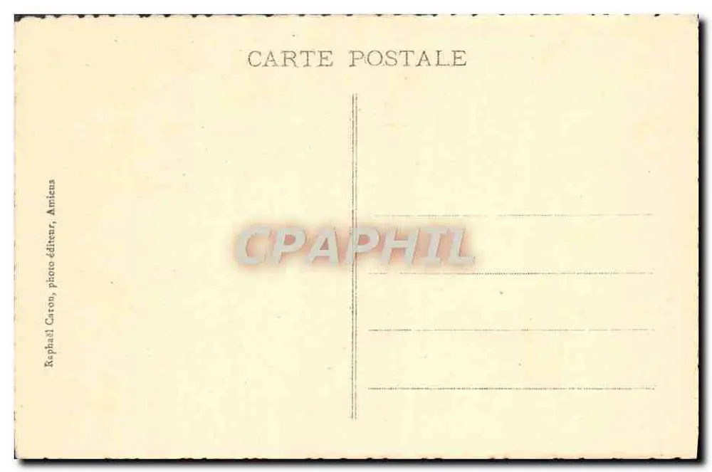 Amiens - Catedral - A Fachada — editor Raphael Caron - Verso