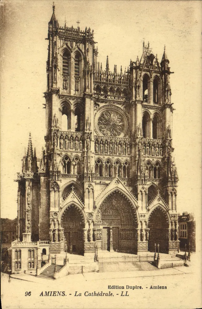 Amiens - A Catedral — Edição Dupire, n°96 - Frente