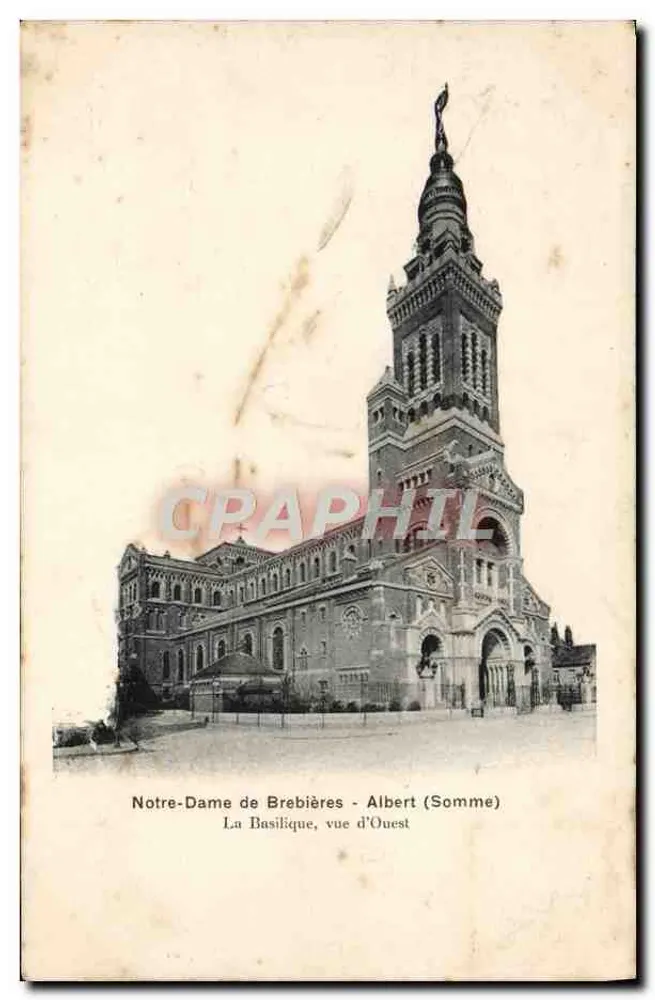 Notre-Dame de Brebières - Albert (Somme) - Die Basilika, Blick von Westen - Vorderseite