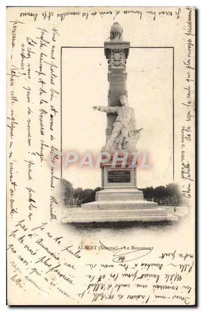 Albert (Somme) — O Monumento — editor O. Ridel - Frente