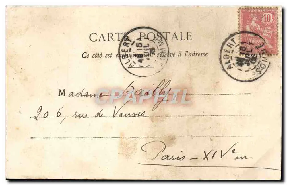 Albert (Somme) — O Monumento — editor O. Ridel - Verso