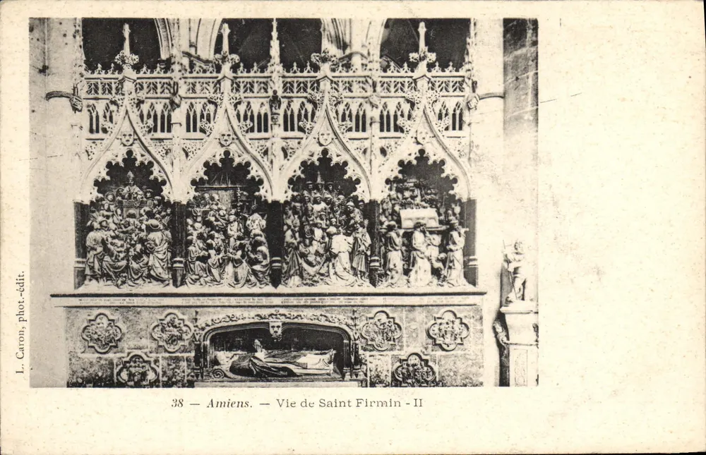 Amiens — Vida de São Firmino - II — L. Caron, fot.-édit. - Frente