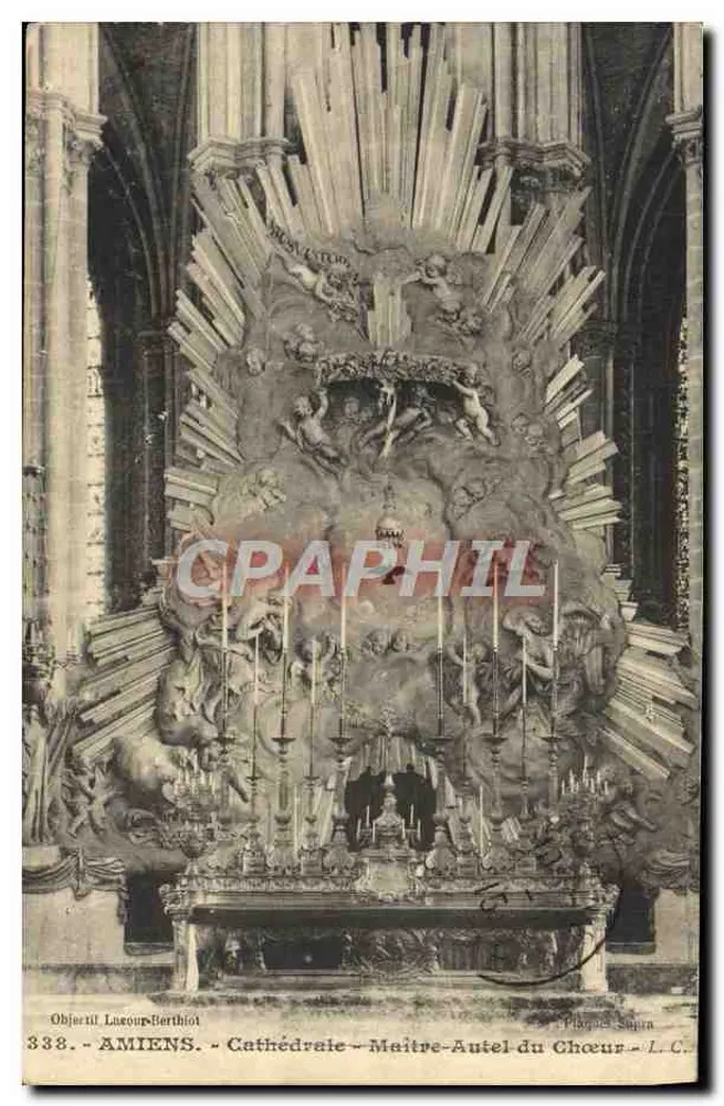 Amiens - Catedral - Maître-autel do Coro — Objettil Lazure-Berthiot, n°338 - Frente