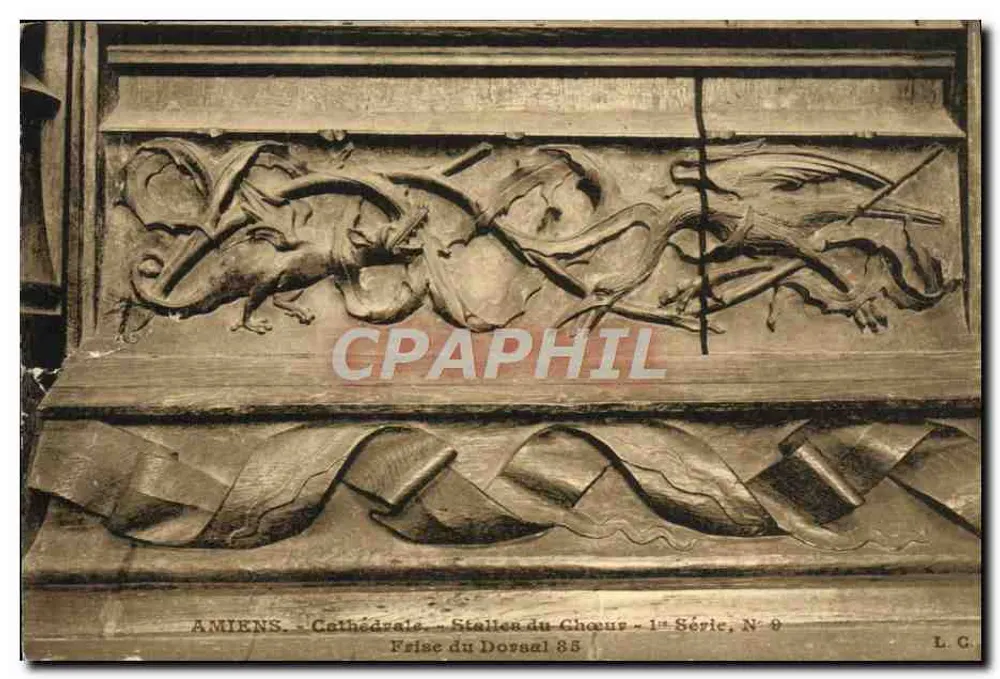 Amiens — Kathedrale — Chorbanken — 1. Serie, Nr. 8 - Vorderseite