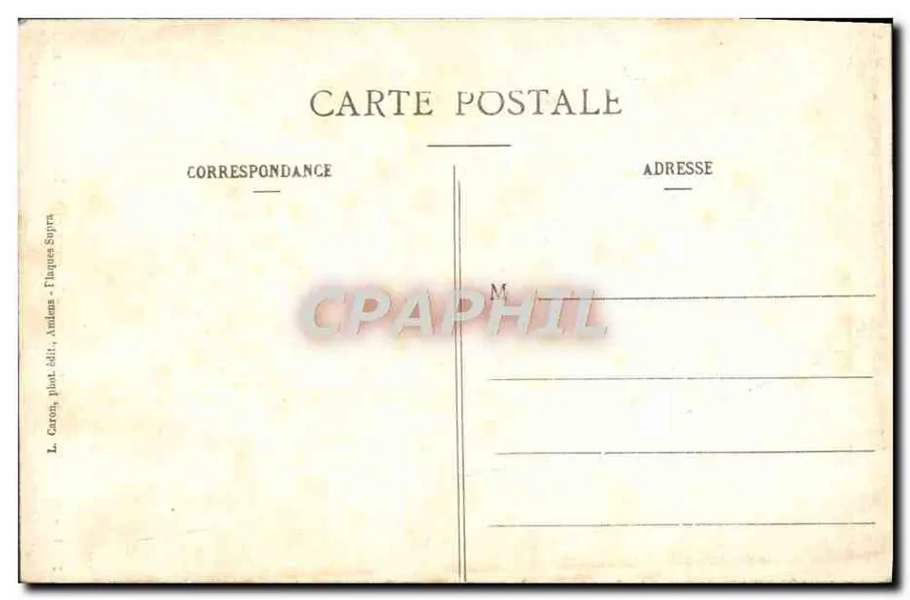 Amiens - Kathedrale - Tympan des Portals St. Firmin — L. C. — n° 333 - Rückseite