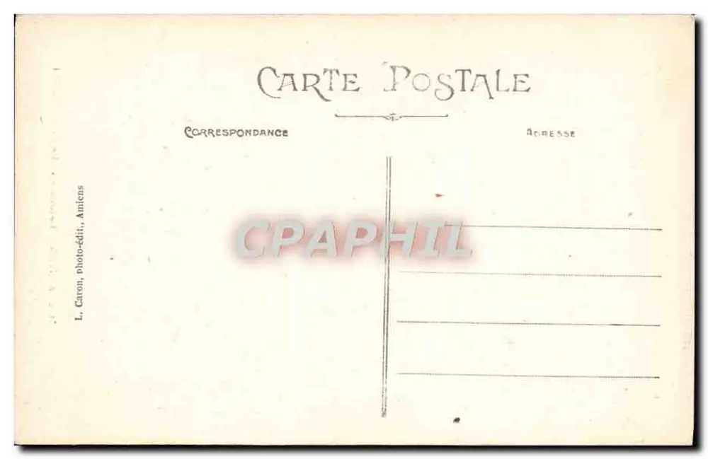 Amiens — Kathedrale • Der Große Portal — L. Caron, photo-édit, Amiens, n°122 - Rückseite