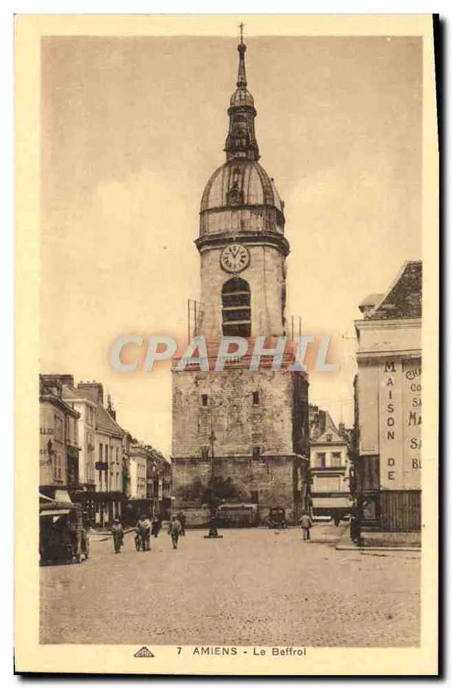 Amiens - O Sino — editor C° Alsacienne des Arts Photomécaniques, Strasbourg, n°7 - Frente