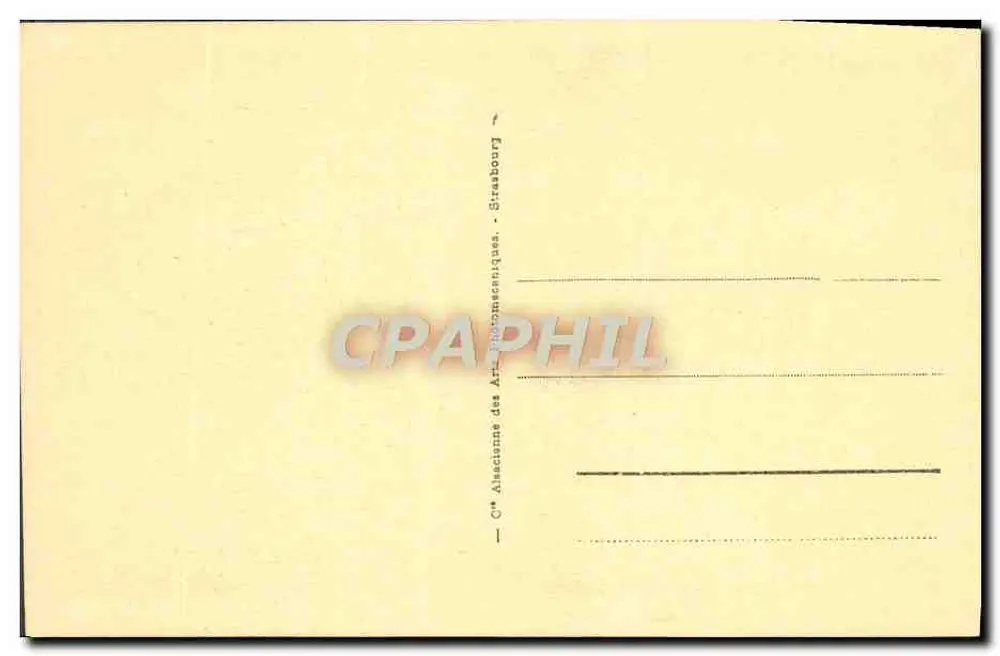 Amiens - O Sino — editor C° Alsacienne des Arts Photomécaniques, Strasbourg, n°7 - Verso