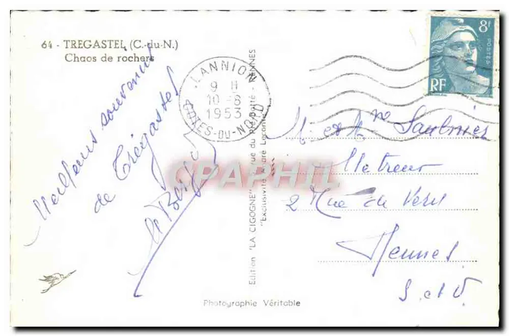 A Cegonha — Chaos de Rochas — Edição Verdadeira - Verso