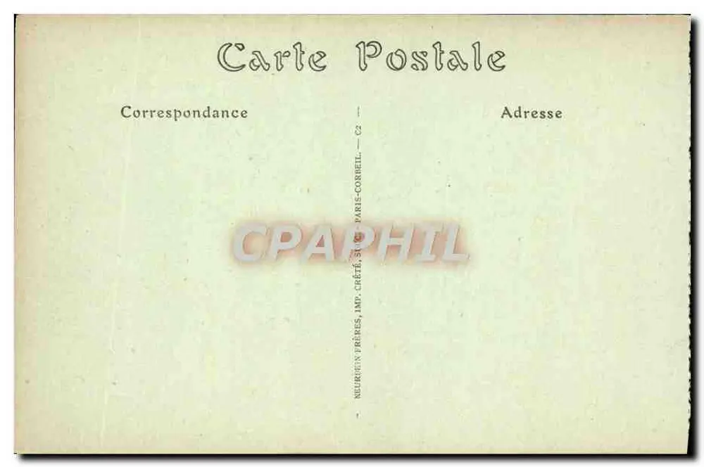 Rouen — Vue générale prise de la Côte Sainte-Catherine — Neurin Frères, Imp. Créte, Paris - Verso