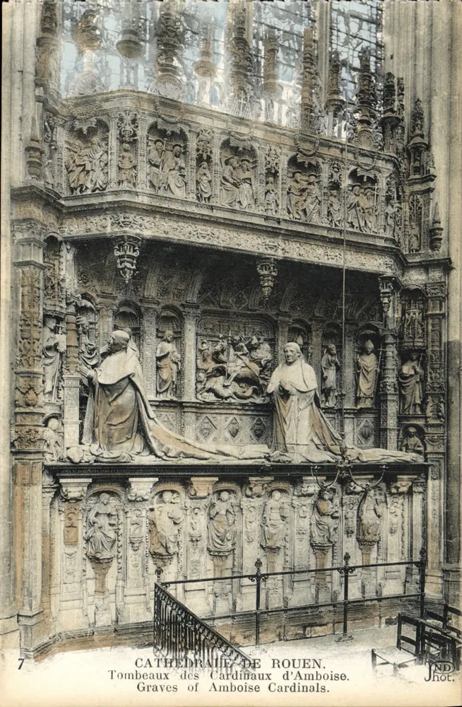 Rouen Cathedral — Grabmale der Kardinäle von Amboise — JND Phot. - Vorderseite