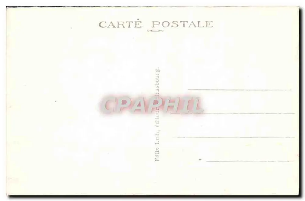 Estrasburgo — Ponte sobre o Reno — Félix Luth, editor Estrasburgo - Verso