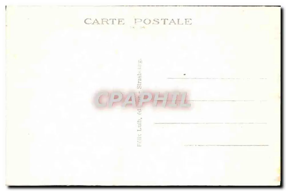 Estrasburgo — Catedral — Editor Felix Luth, Estrasburgo - Verso