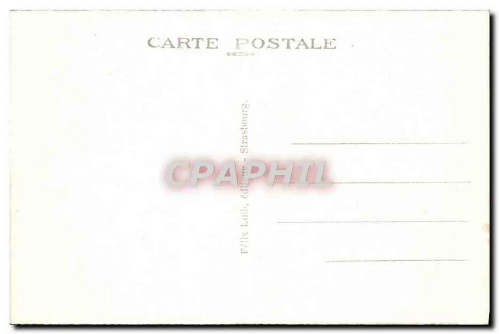 Strasbourg — Vista geral — Félix Lulli, editor - Verso