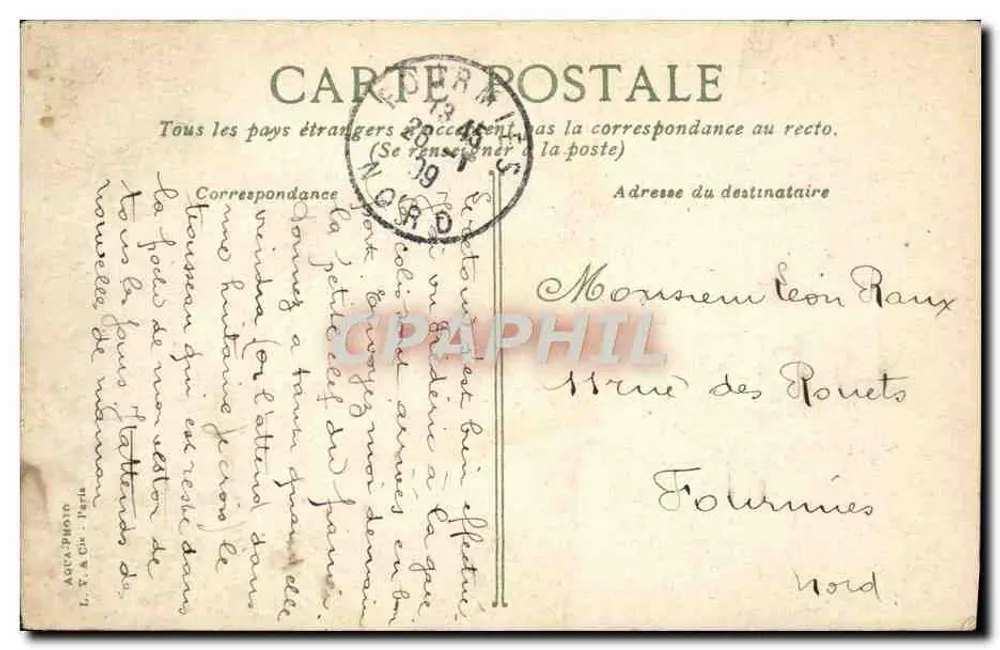 Sosseville-Plines — Quaiour de la Vésle — Editor: A. F. A. Cu - Péria - Verso