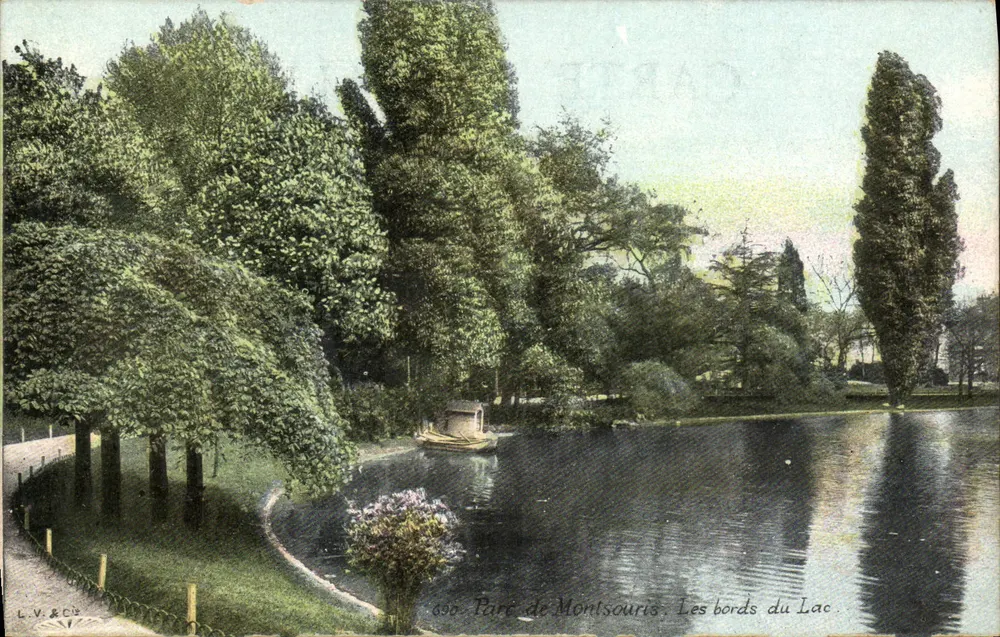 Park von Montsouris — Die Ufer des Sees — L.V. & Cie, Nr. 690 - Vorderseite
