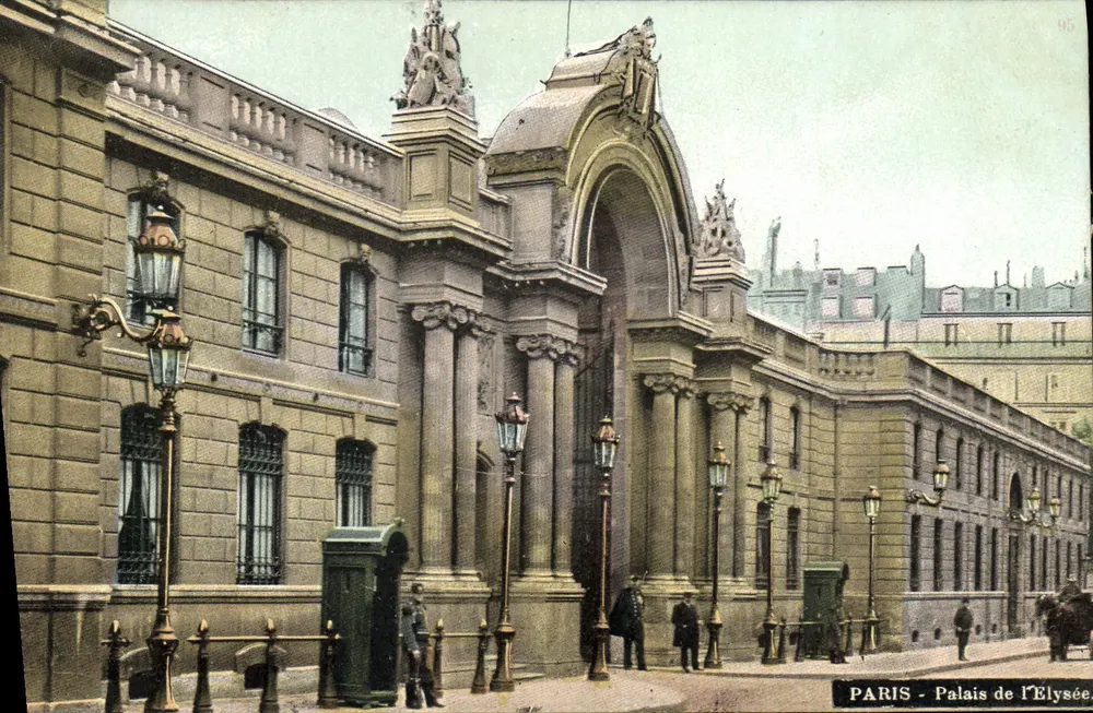 PARIJS - Paleis van het Élysée — architecturale uitzicht — I. V. & Cie, Parijs, n° 95 - Voorkant