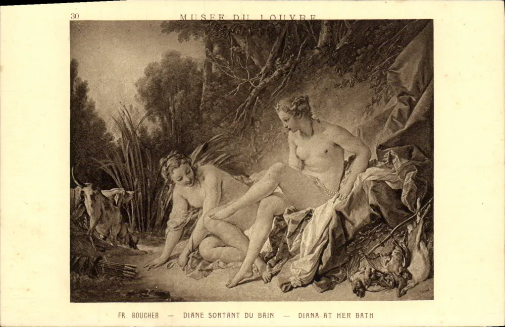 Diane saindo do banho — Museu do Louvre — FR. Boucher — n°30 - Frente