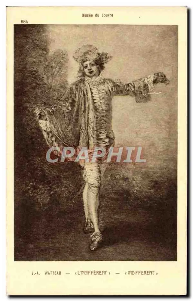 J.-A. Watteau — O Indiferente — Museu do Louvre - Frente