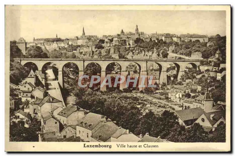 Luxemburg, Oberstadt und Clausen — Edition Marcel Gehlén, Nr. 20 - Vorderseite