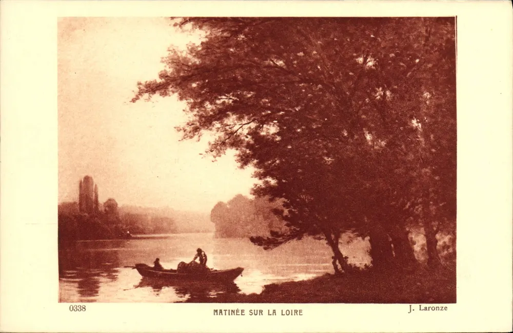 लोइर पर सुबह का दृश्य — जे. लारोंज़ — क्रमांक 0338 - आगे