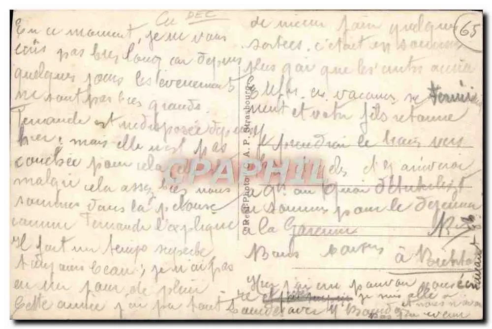 Lourdes — La Nuit — La Procession et les Illuminations — Éditeur C.A.P. n°162 - Verso