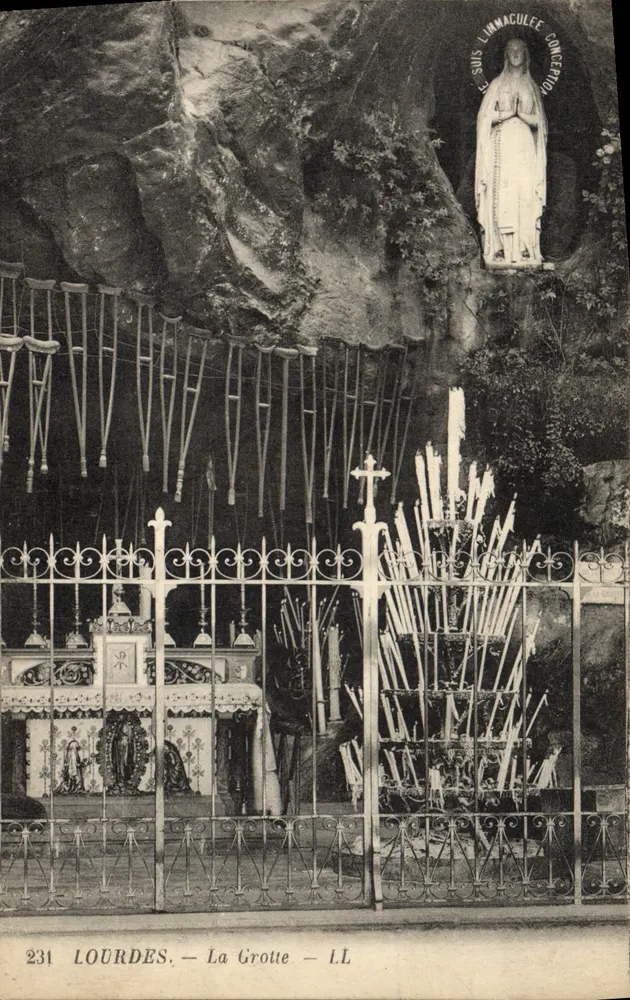 Lourdes — A Gruta — LL — 231 - Frente