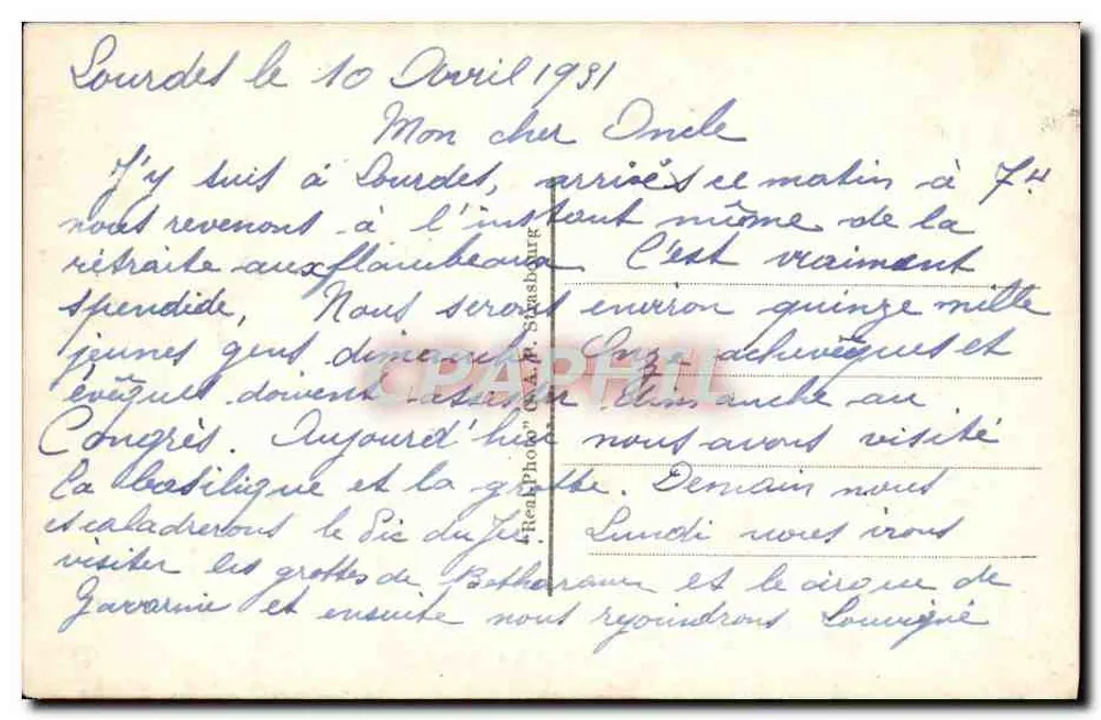 Lourdes — A Noite — 168 - Verso