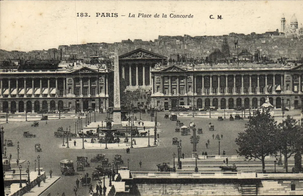 Paris — A Praça da Concórdia — C.M. n°183 - Frente