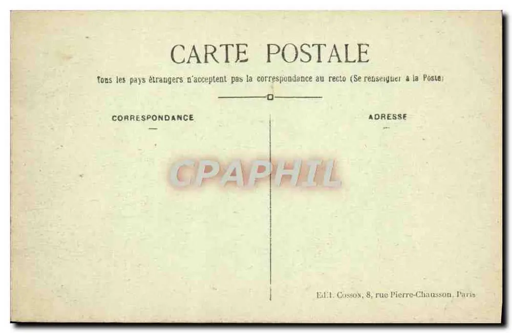Paris — A Praça da Concórdia — C.M. n°183 - Verso
