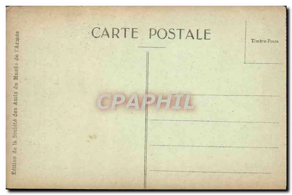 Hôtel des Invalides — Napoleon-Tomb — Gesellschaft der Freunde des Heeres - Rückseite