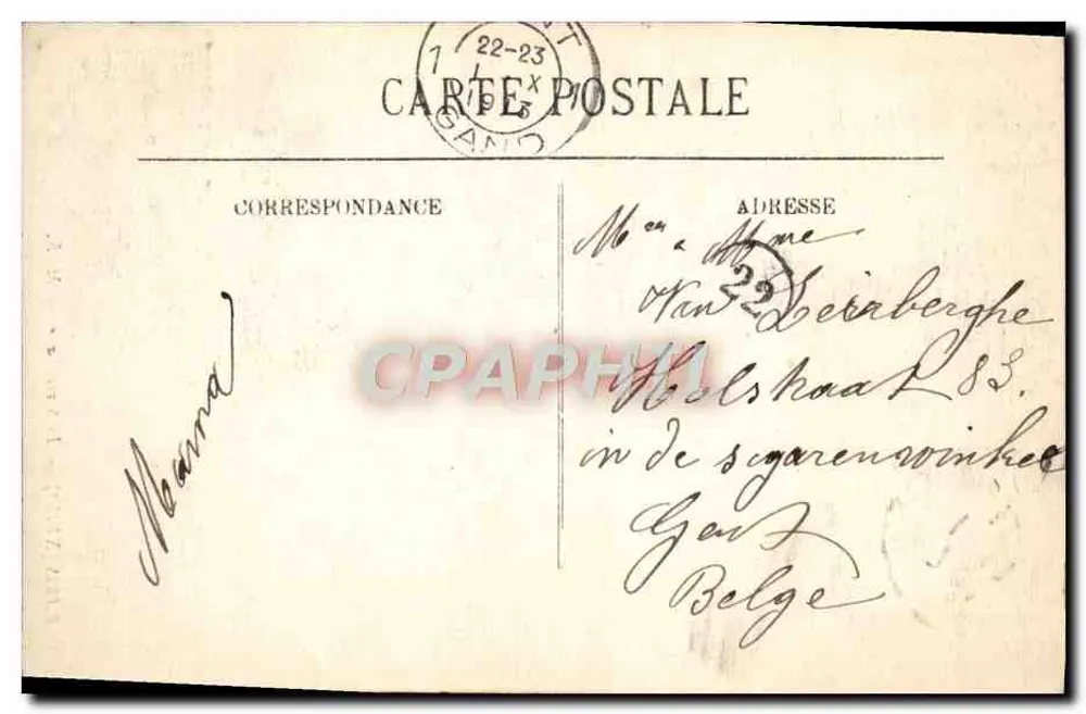 Paris (XVIIIe) — A Sacré-Cœur — M. R. n°156 - Verso