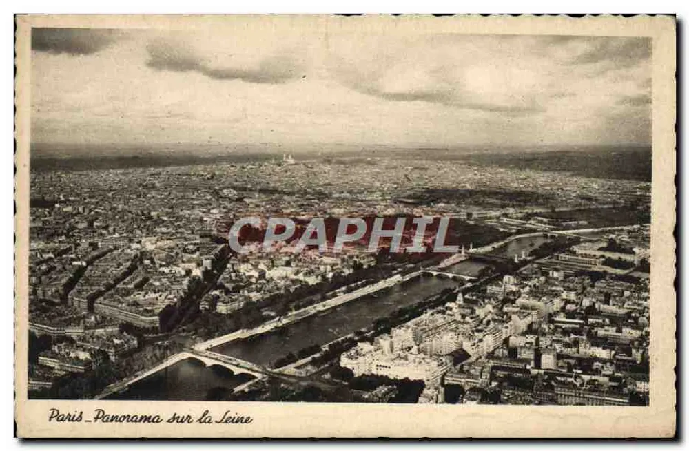 Paris — Panorama sur la Seine — Photolux, n° 1001 - Frente