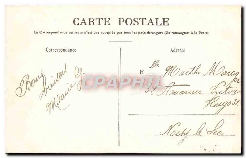 BOIS DE BOULOGNE — A Cascata — Editor: Delamuse, Paris, n° 227 - Verso
