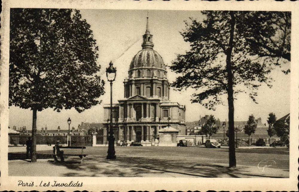 Paris - Os Invalidos — vista do domo — editor Photolux, n° 1048 - Frente
