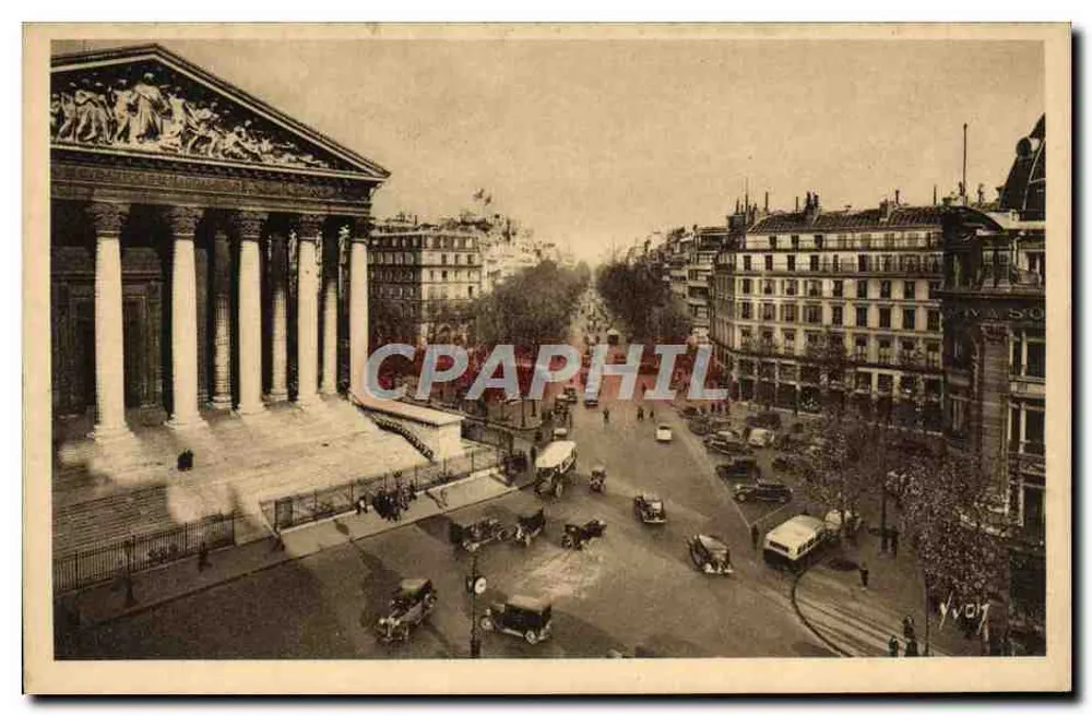 Paris — Die Madeleine und der Boulevard de la Madeleine — Les Éditions d'Art 'N' - Vorderseite