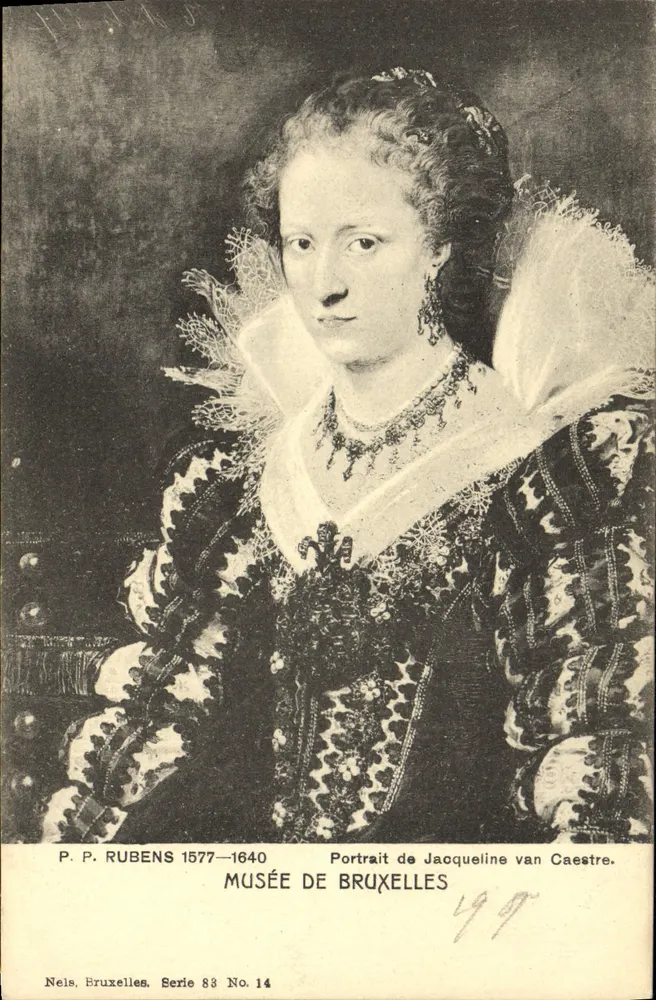 Porträt von Jacoqueline van Caestre — P. P. Rubens 1577-1640 — Nels, Brüssel, Serie 83 Nr. 14 - Vorderseite