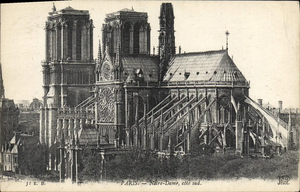 Paris — Notre-Dame, lado sul — Jhot - Frente