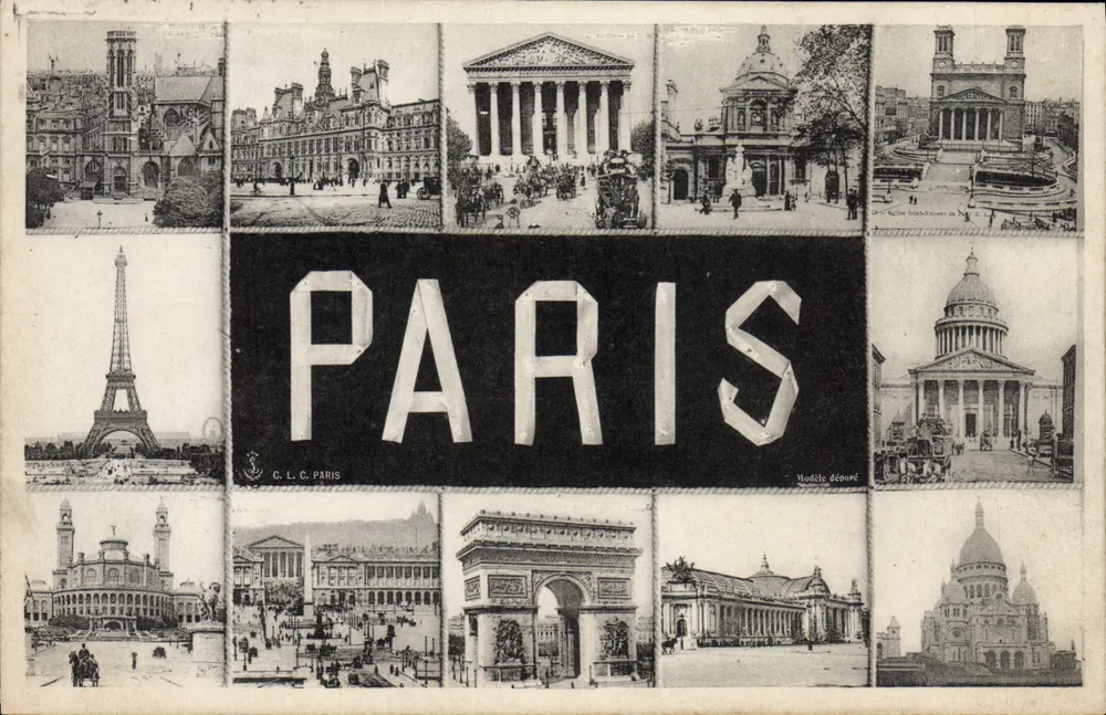 Paris — vista panorâmica — C. L. C. PARIS, n° 16 - Frente