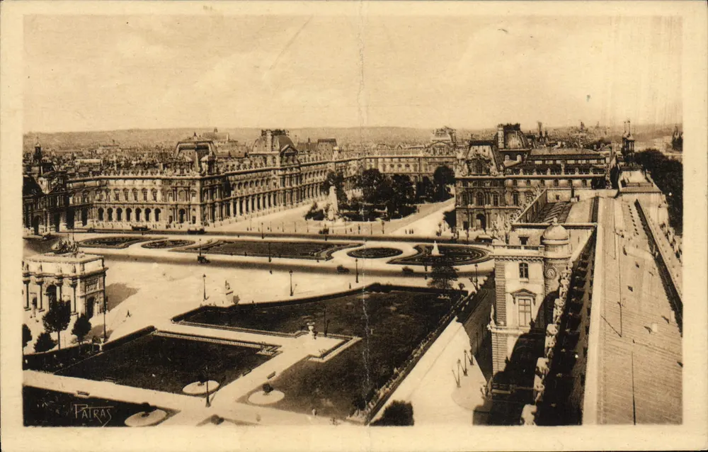 Vue aérienne du Palais du Louvre — éditeur PAIRAS - Vorderseite