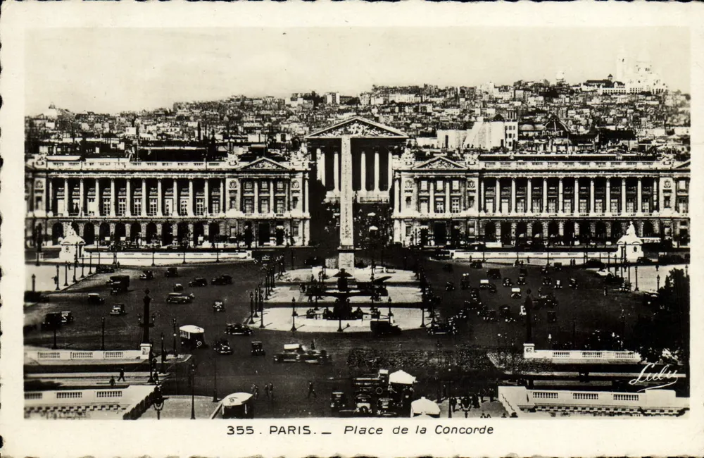 Place de la Concorde — Paryż — Wydawnictwo Luliz, nr 355 - Awers
