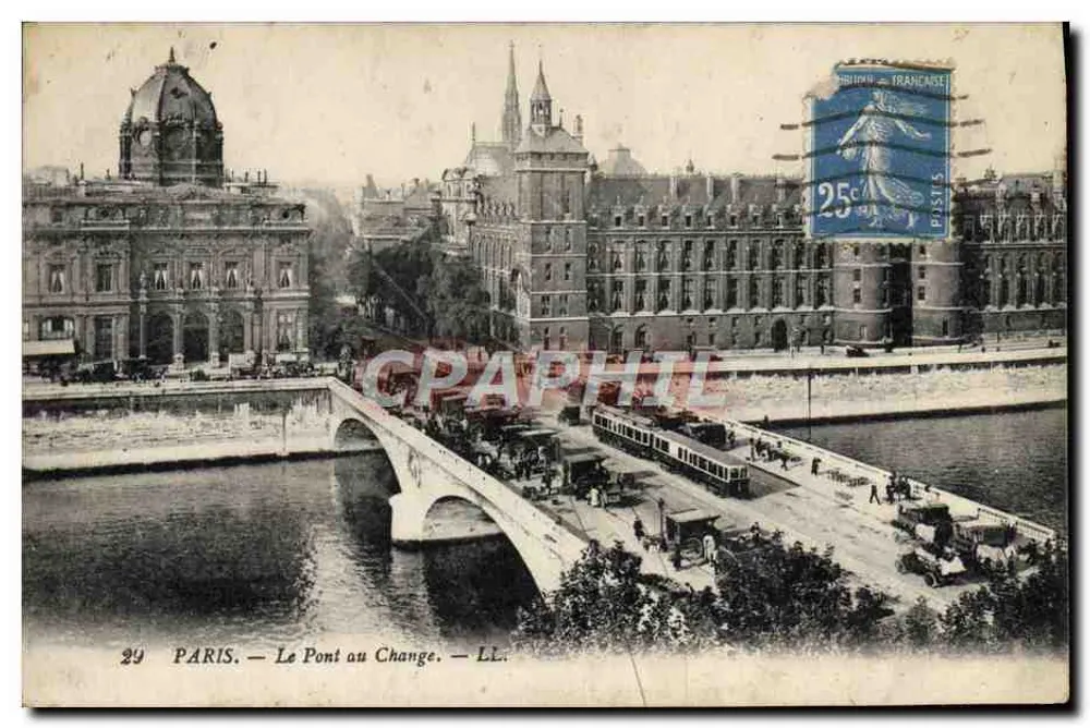 PARIS — O Ponte do Cambio — LL. — Editor LL. - Frente