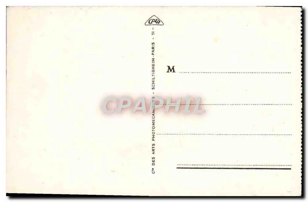 Paris - A Santa Capela — editor C. P. A. Paris - Verso