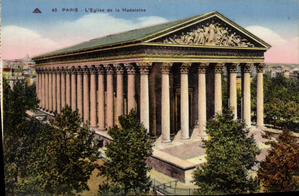 Paris - A Igreja da Madeleine — editor Cie des Arts Photomécaniques, n° 45 - Frente