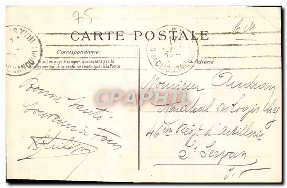 Paris — Boulevard Magenta — Graphphil, n° 4203 - Verso