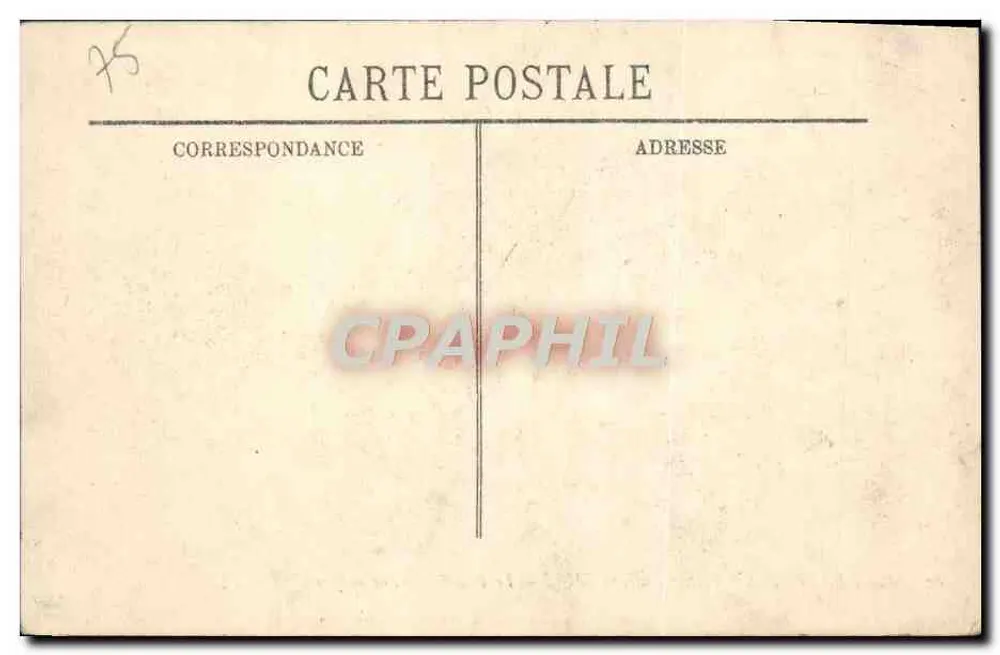 Überschwemmungen in Paris (Januar 1910) — Der Brücke und Place de la Concorde — LL - Rückseite
