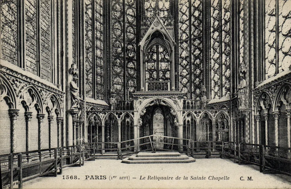Das Reliquiar der Heiligen Kapelle — Paris (1. arrt) — C. M. - Vorderseite