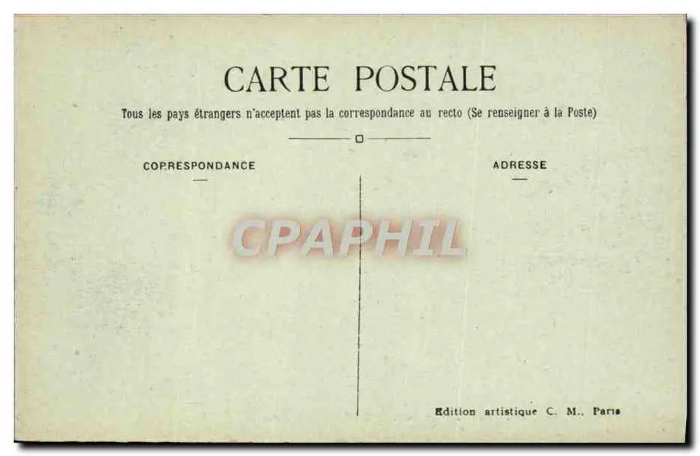 Das Reliquiar der Heiligen Kapelle — Paris (1. arrt) — C. M. - Rückseite
