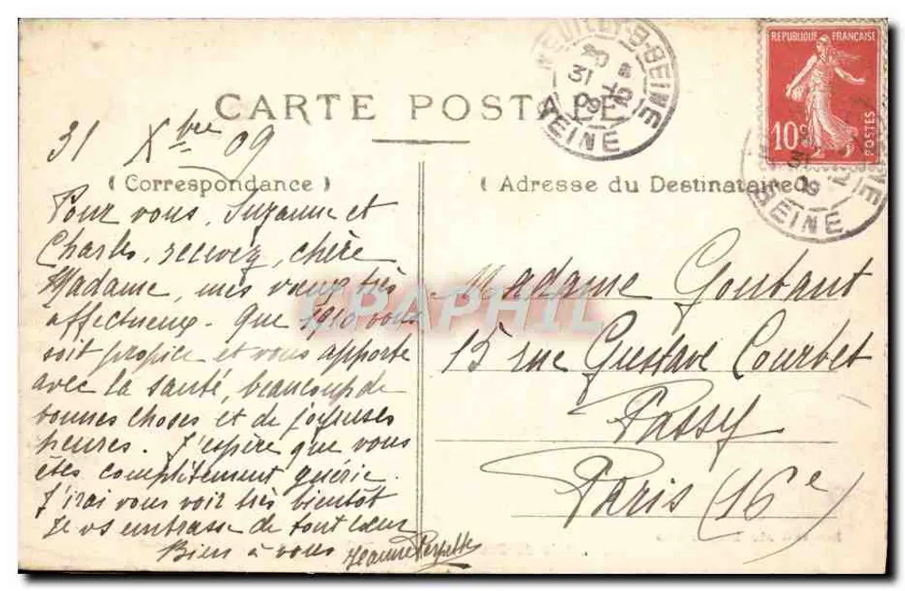 Bois de Boulogne — O Pré Catelan — Marca « Abeille », depositada, n°21 - Verso