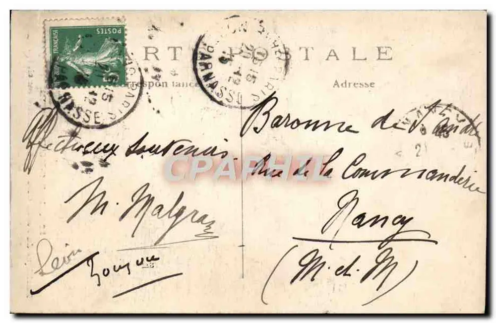 Basilika des Heiligen Herzens von Montmartre — bei Mondlicht — J.H. n°320 - Rückseite